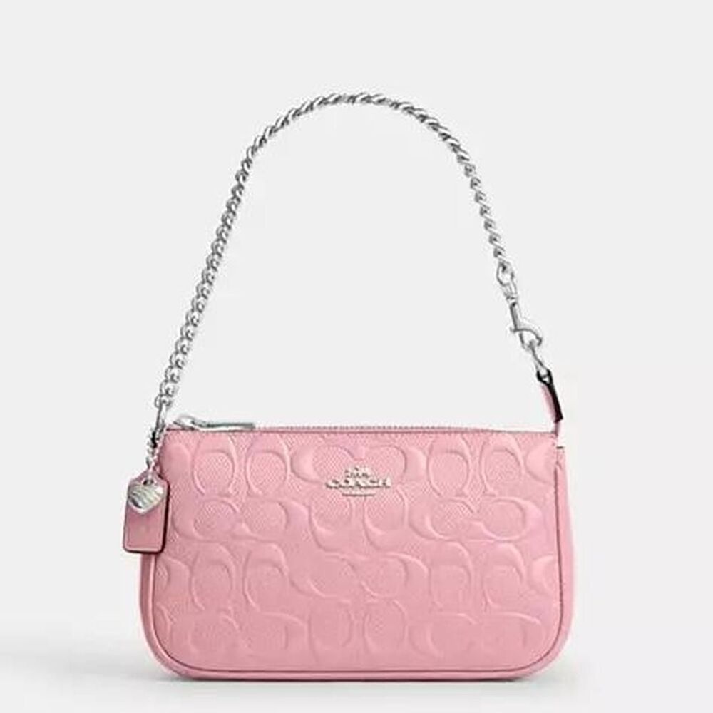 Coach pink signature Nolita shoulder bag